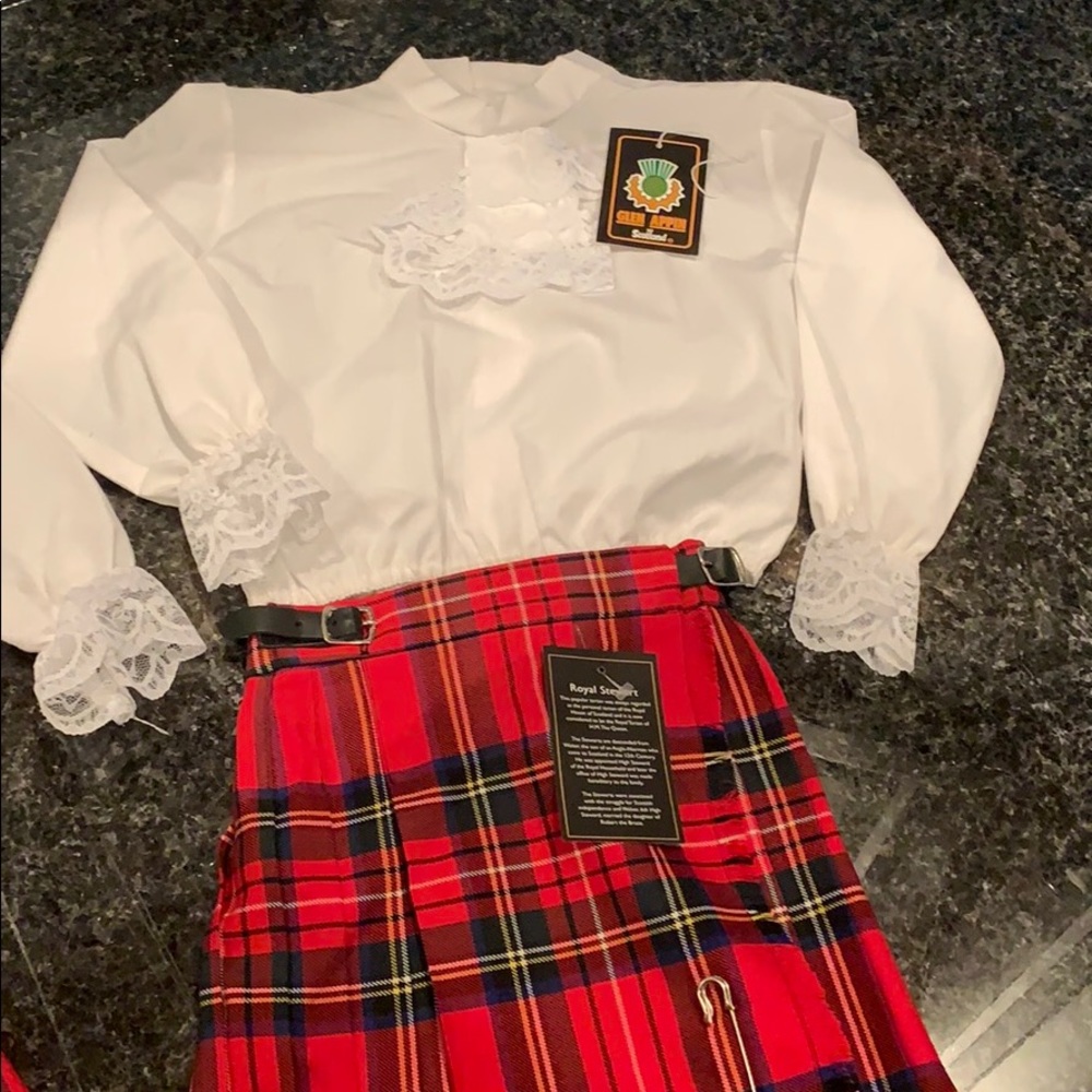 Scottish kilts and blouses
